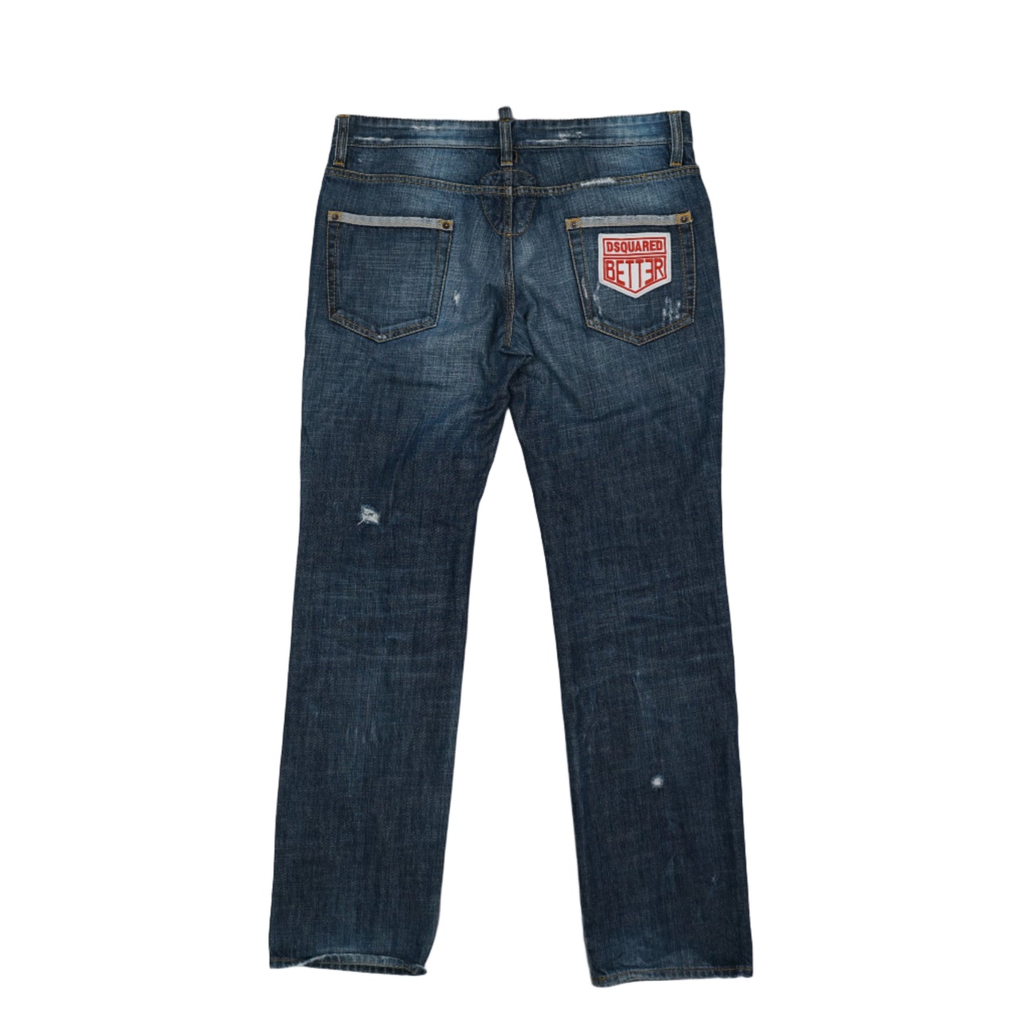 Dsquared2 Patch Logos Blue Denim Jeans