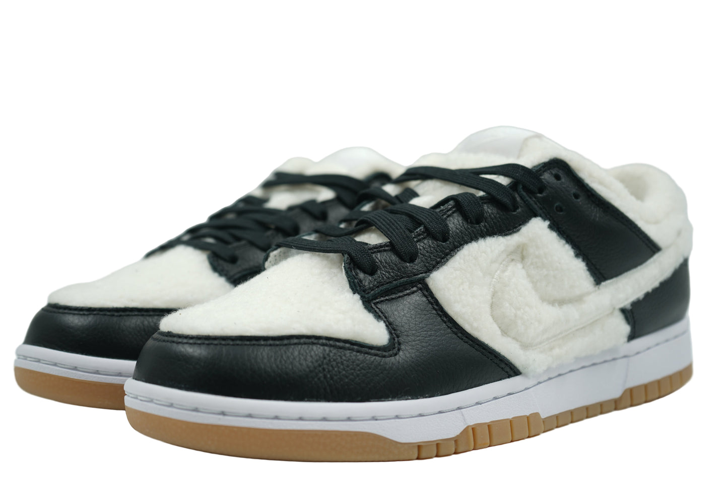 Dunk Low NBY Black Leather White Furr