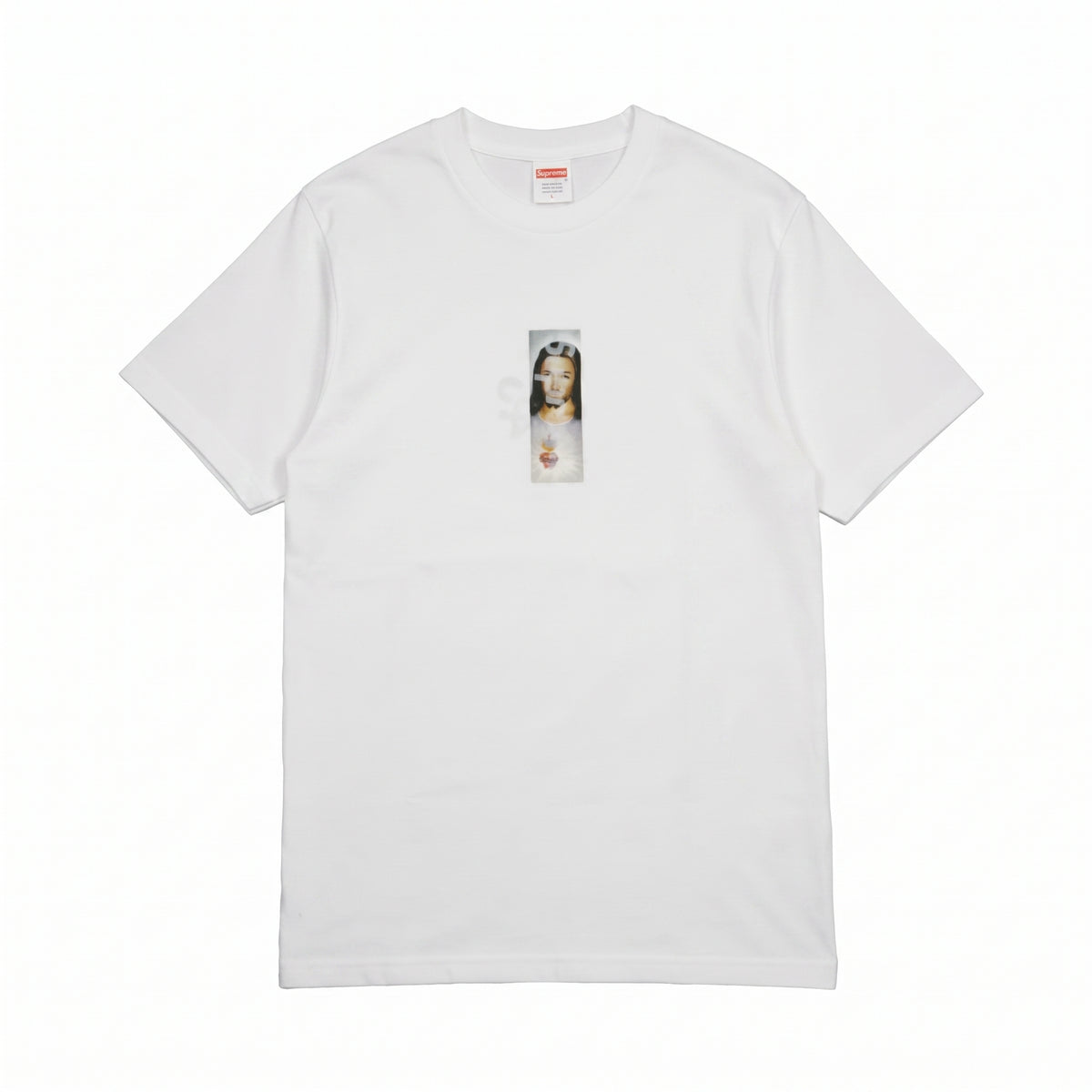 Supreme Prayer Card Box Logo White T-Shirt