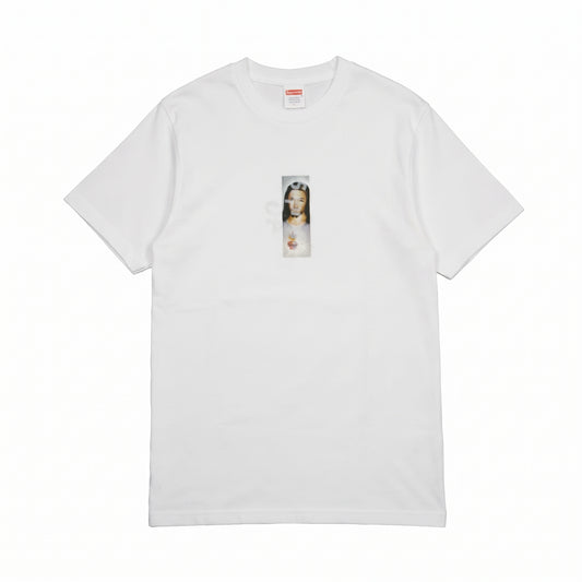 Supreme Prayer Card Box Logo White T-Shirt