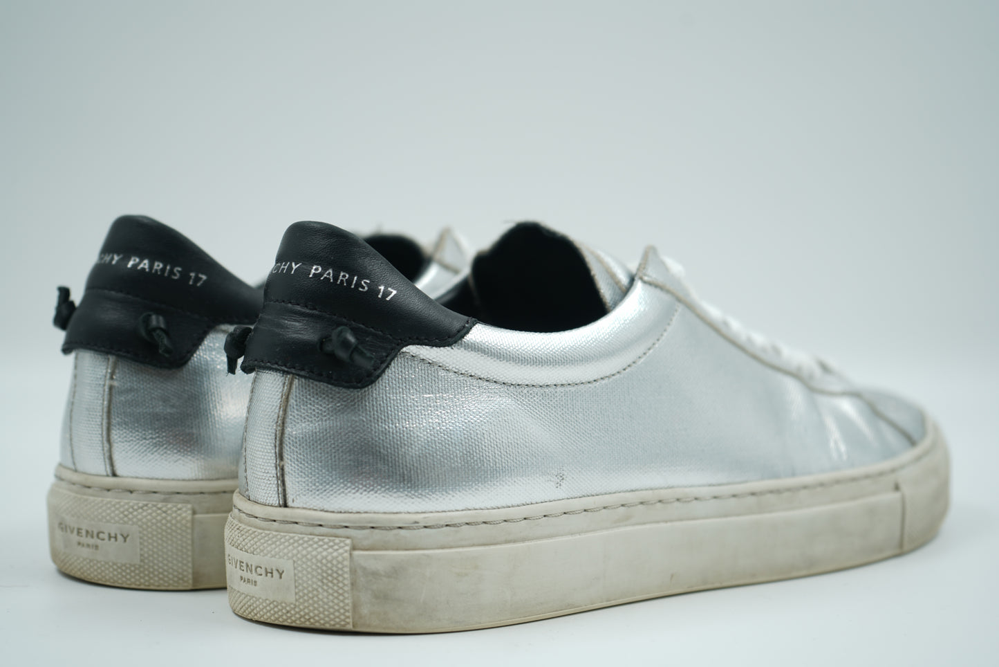 Givenchy Paris 17 Silver Sneakers