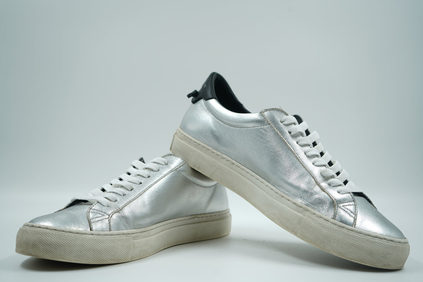 Givenchy Paris 17 Silver Sneakers