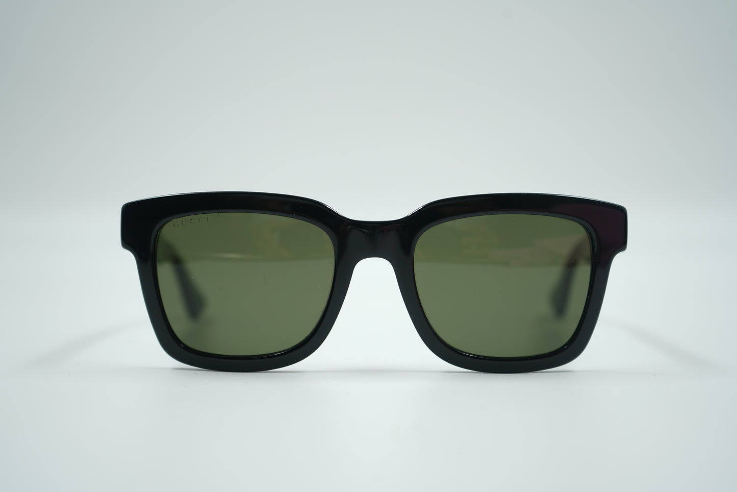 Gucci Rectangle Havana Green Sunglasses