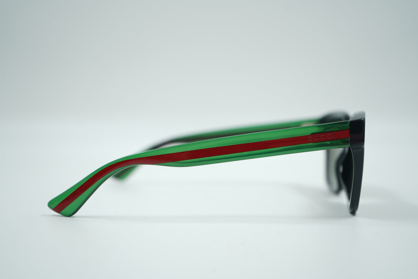Gucci Rectangle Havana Green Sunglasses