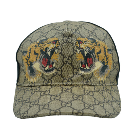 Gucci Tiger Supreme Beige Baseball Cap