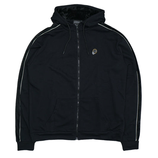 Lavichy Zip-Up Black Hoodie