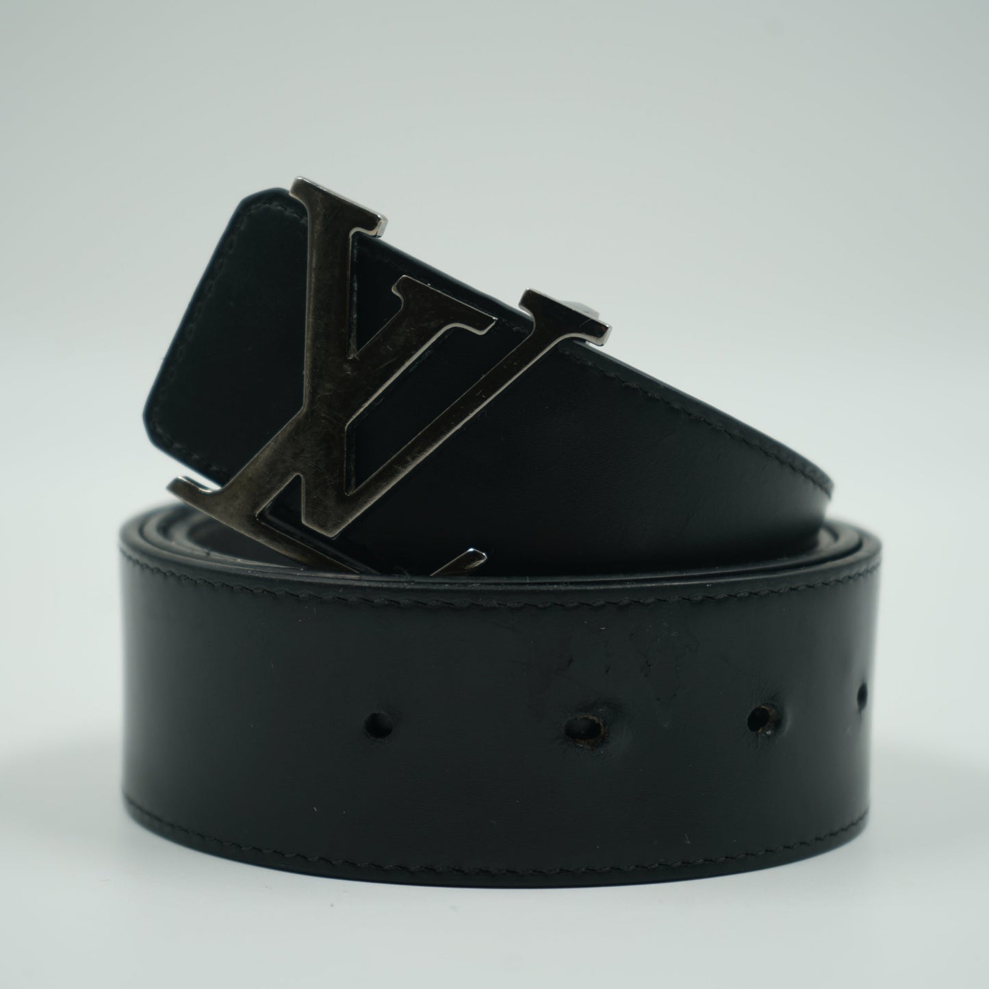 Louis Vuitton Reversible Grey/Black Monogram Belt