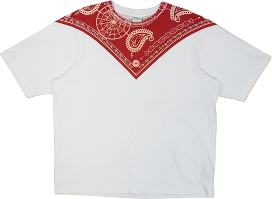 Marcelo Burlon Red Bandana White T-Shirt