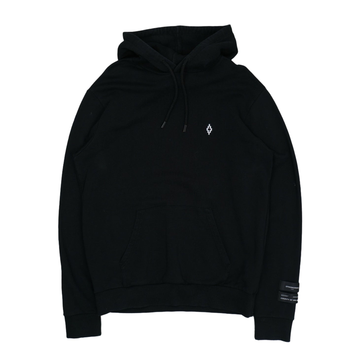 Marcelo Burlon Mini Chest Logo Black Hoodie