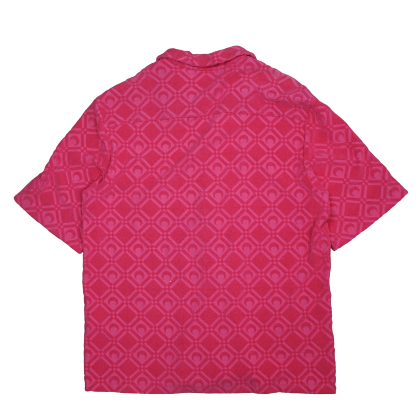 Marine Serre Jacquard Towel Pink Shirt
