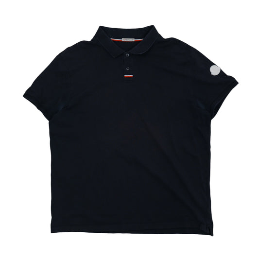 Moncler SS Navy Blue Polo Pike