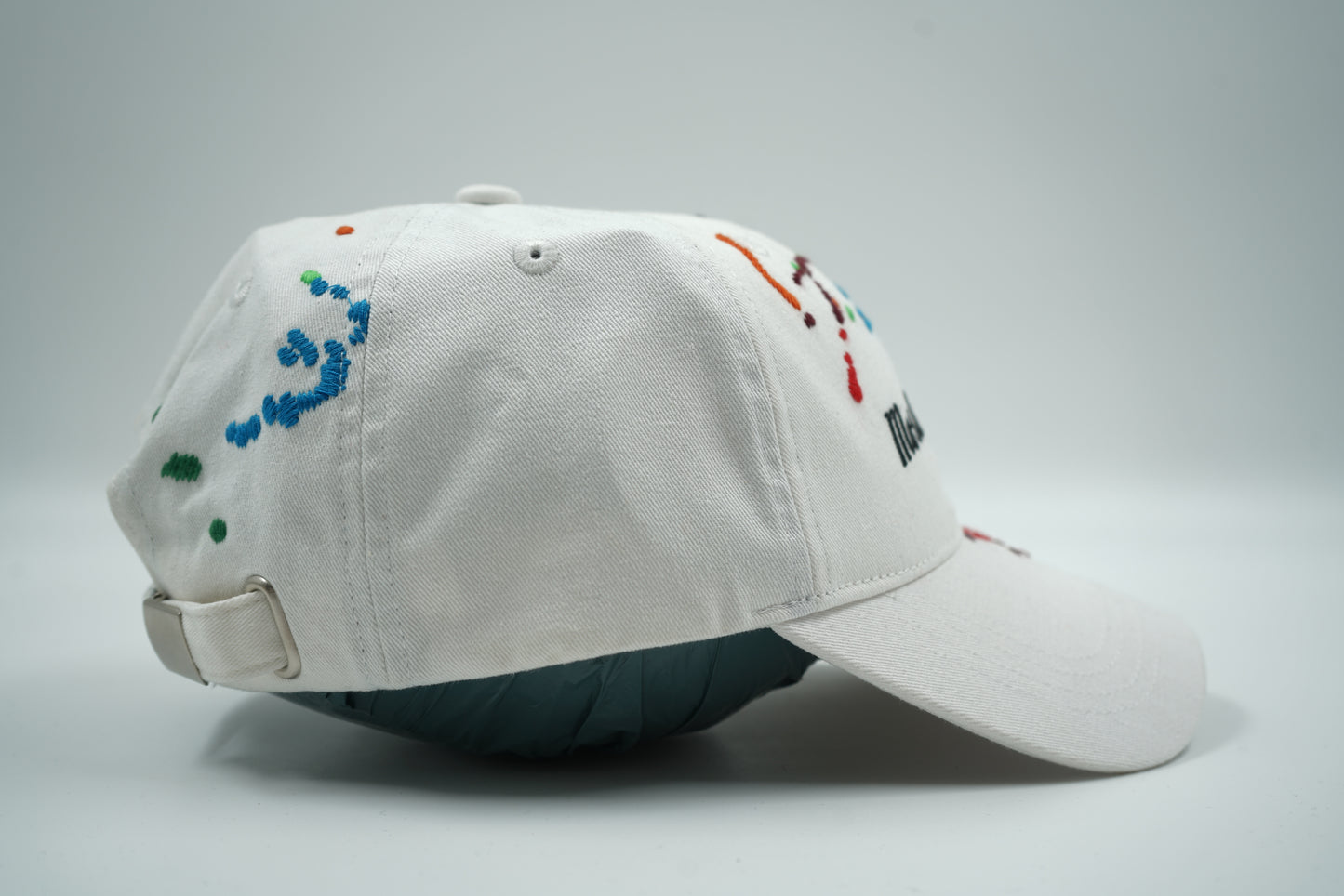 Mostly Heard Rarely Seen Multi Color White Cap