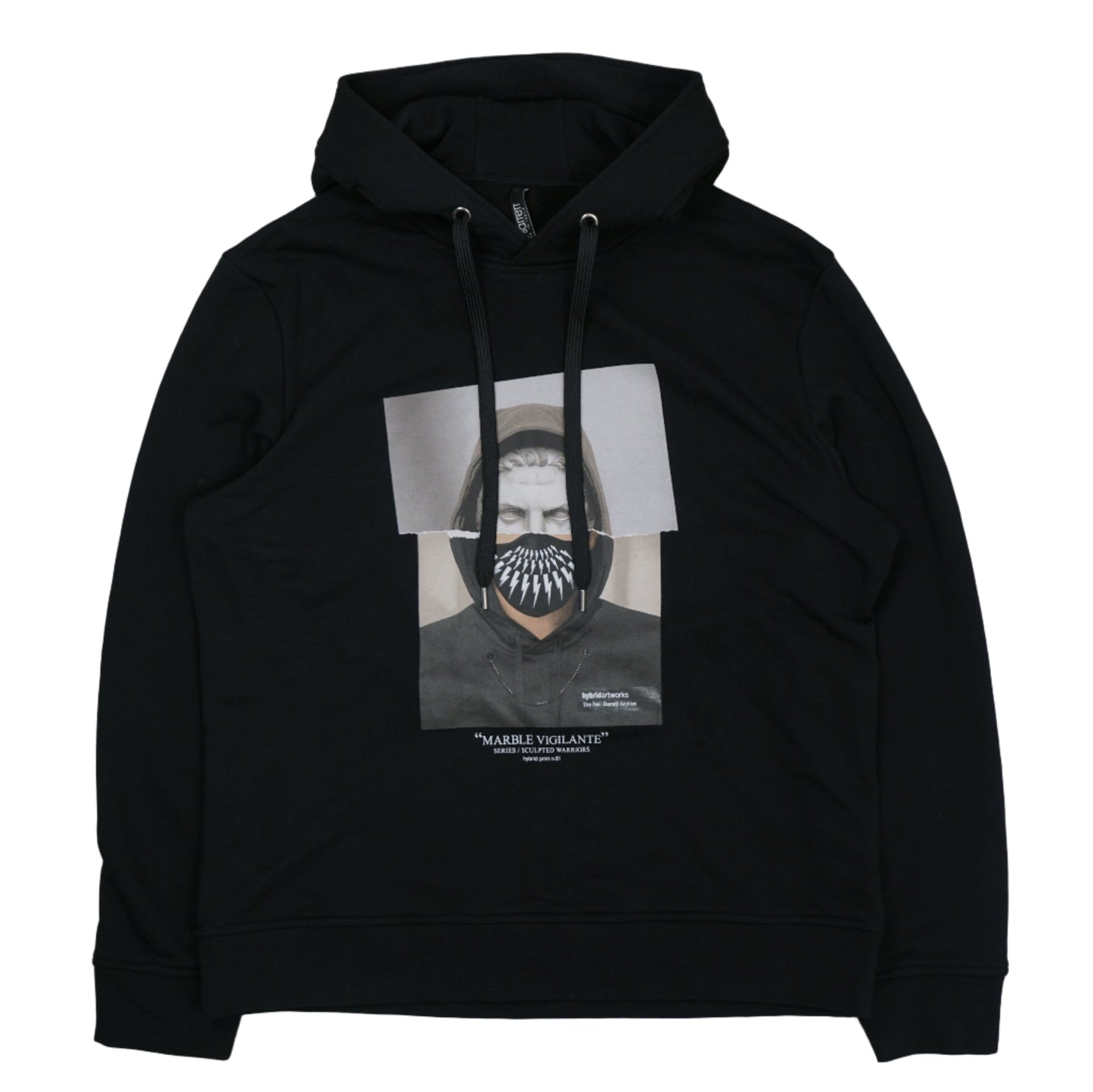 Neil Barett Marble Vigilante Black Hoodie