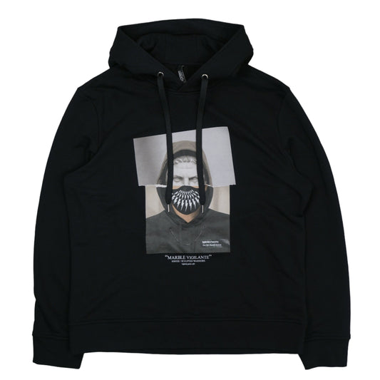 Neil Barett Marble Vigilante Black Hoodie