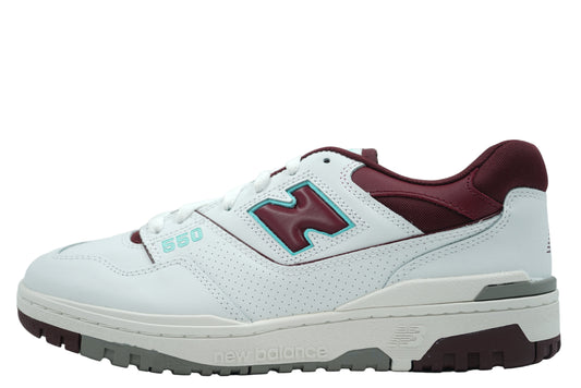 New Balance 550 Burgundy Turquoise
