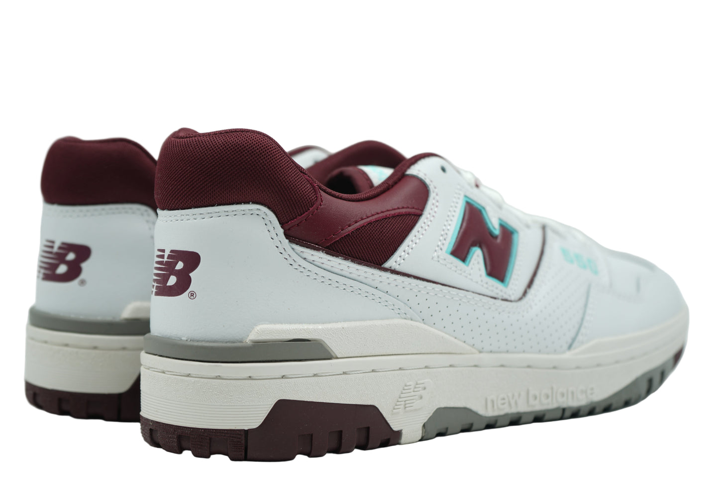 New Balance 550 Burgundy Turquoise