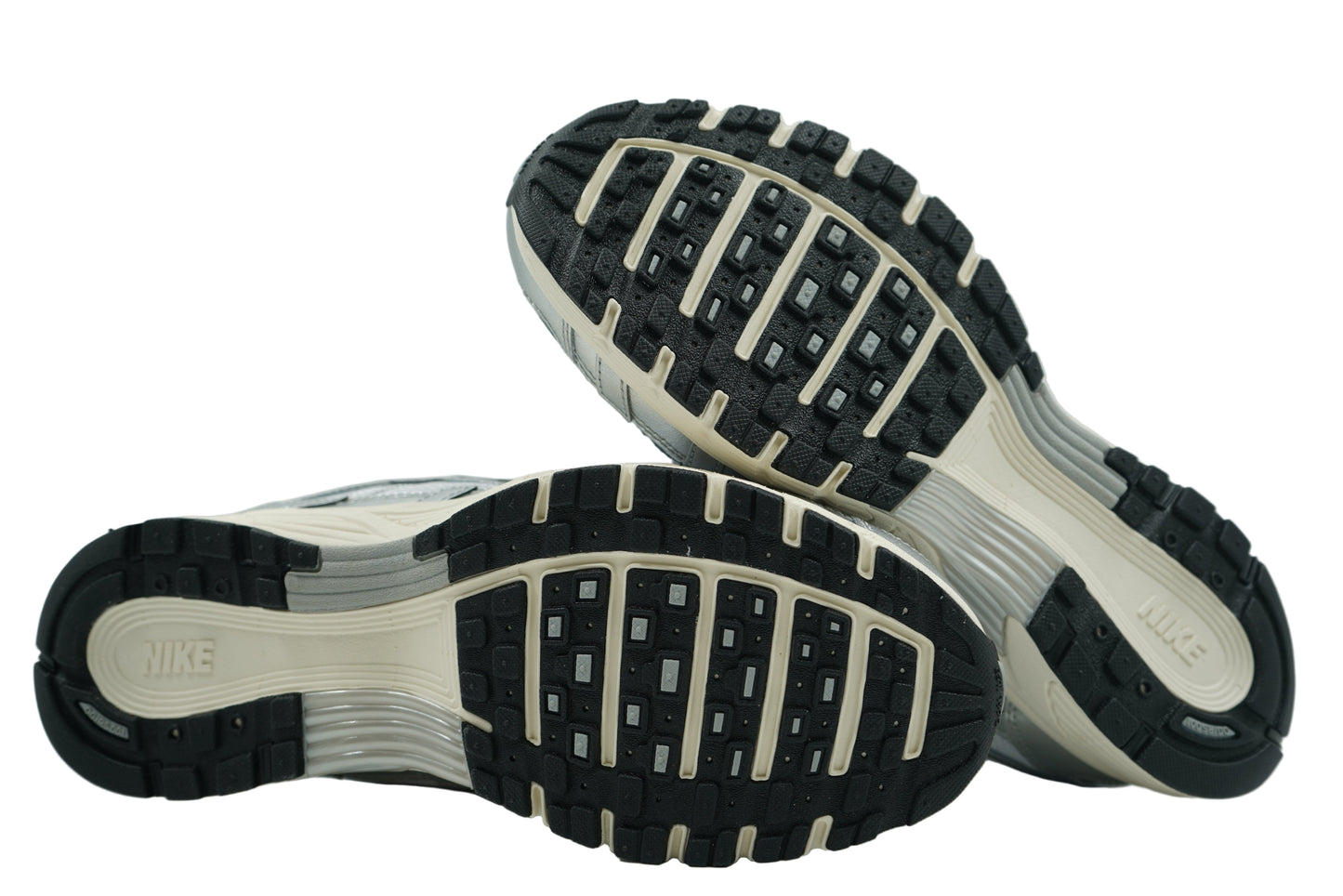 Nike P-6000 White Metallic Silver Flat Silver Black