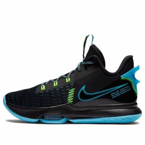 LeBron Witness 5 Black Light Blue Fury