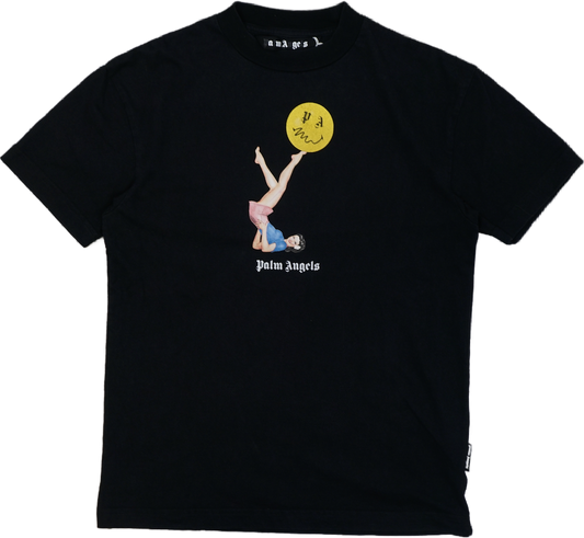 Palm Angels Smiley Black T-Shirt