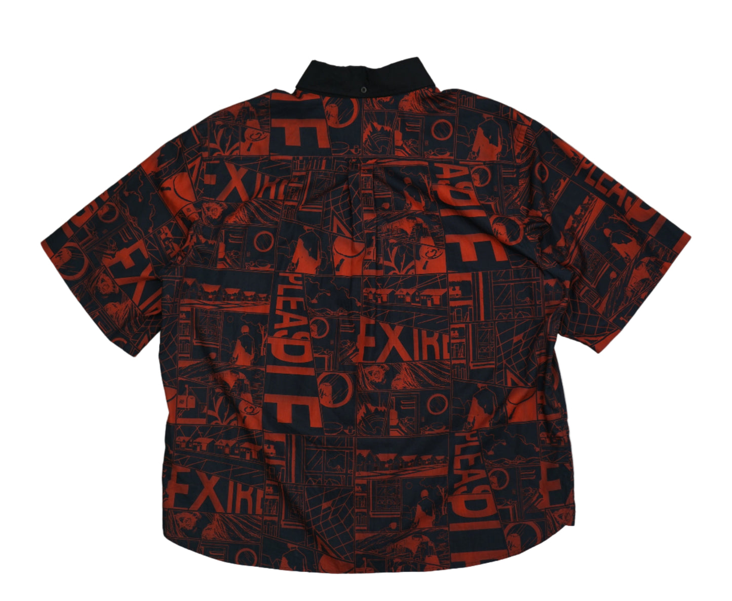 Prada Red/Black Comic Print Bowling Shirt
