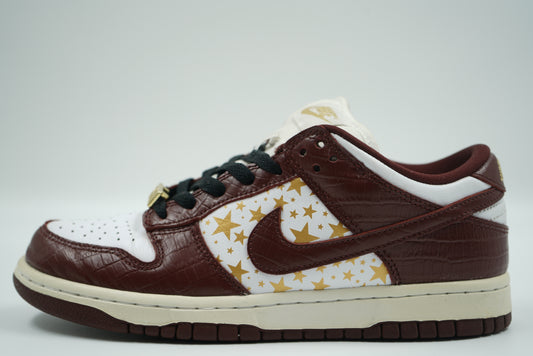 SB Dunk Low Supreme Stars Barkroot Brown