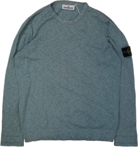 Stone Island Turquoise Knitwear Crewneck