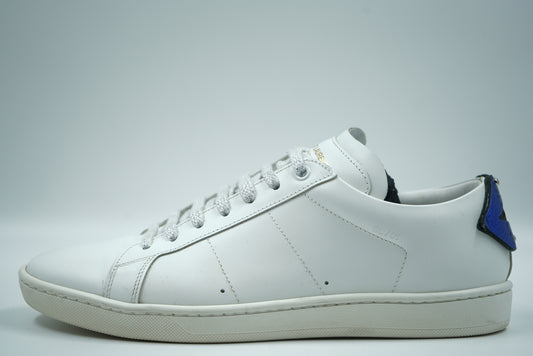 Saint Laurent Lips Classic Court White Sneakers