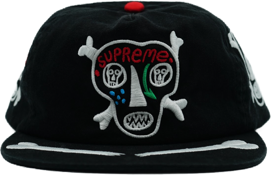 Supreme Skull n Bones Black Cap (Pre-owned)