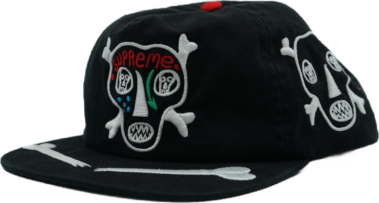 Supreme Skull n Bones Black Cap (Pre-owned)