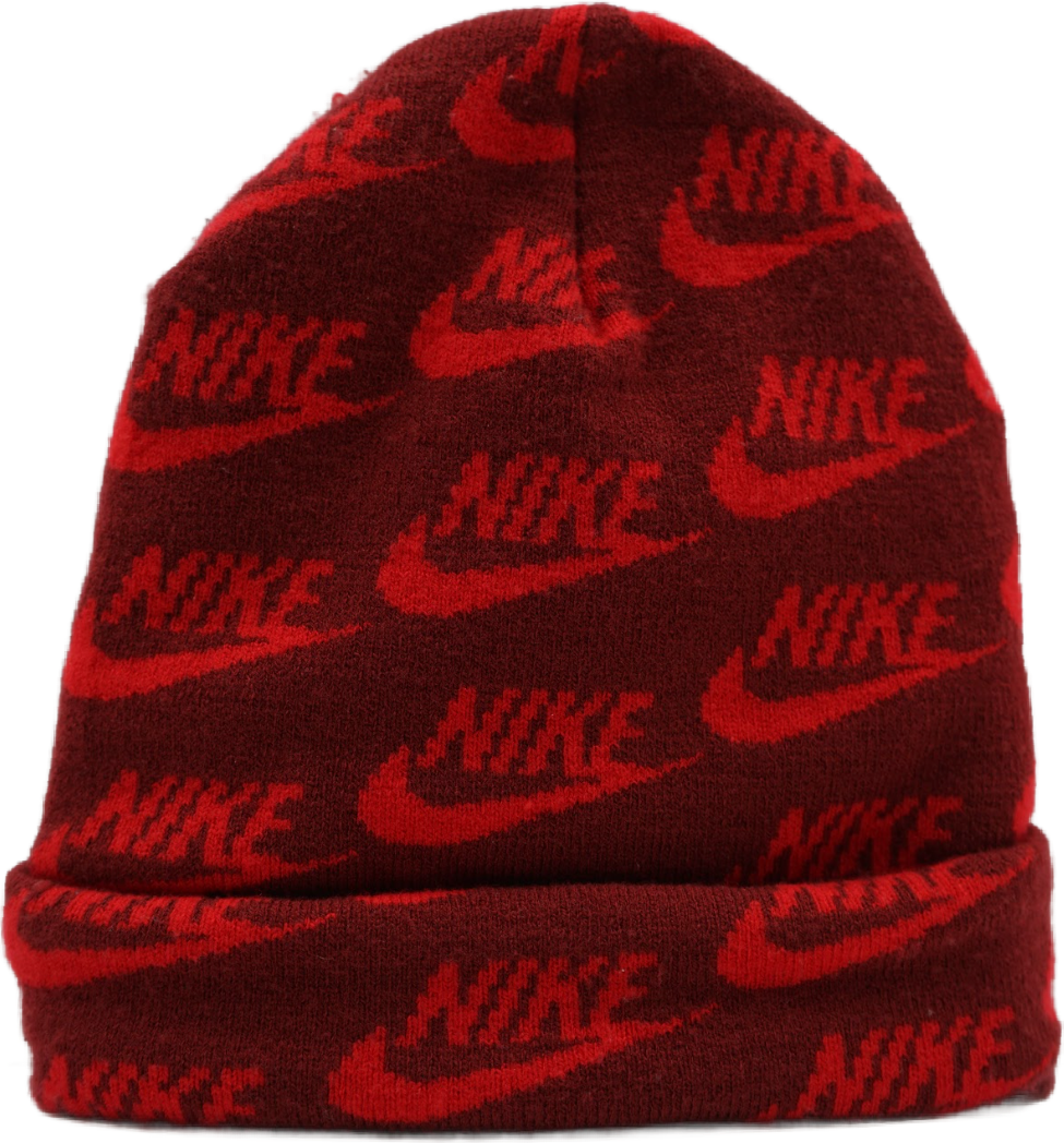 Supreme x Nike All Over Logos Red Beanie (Pre-owned)