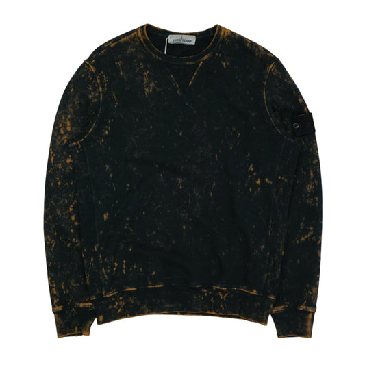 Stone Island Camo OVO Black Orange Ghost Crewneck