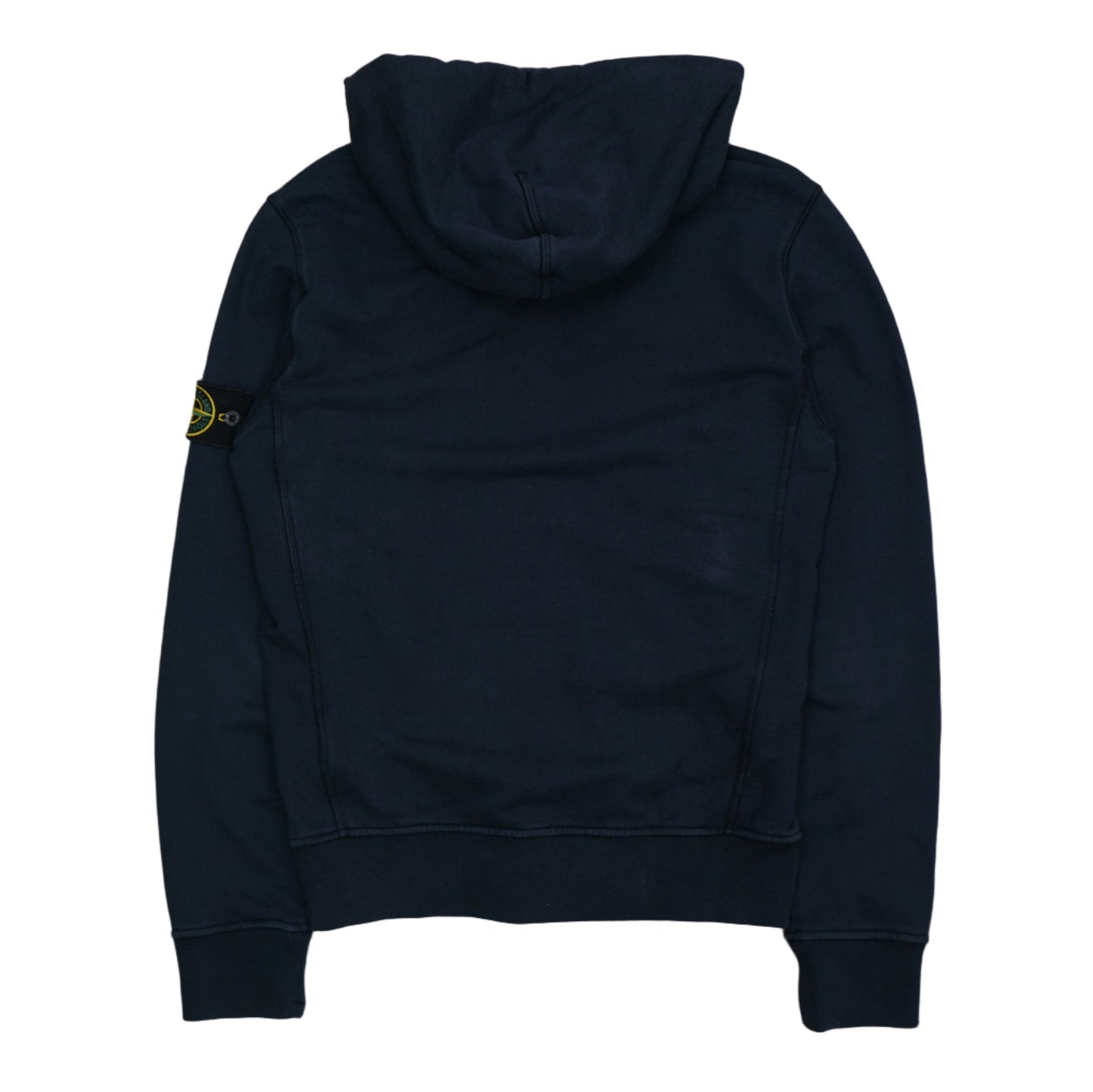 Stone Island Navy Zip-Up Hoodie