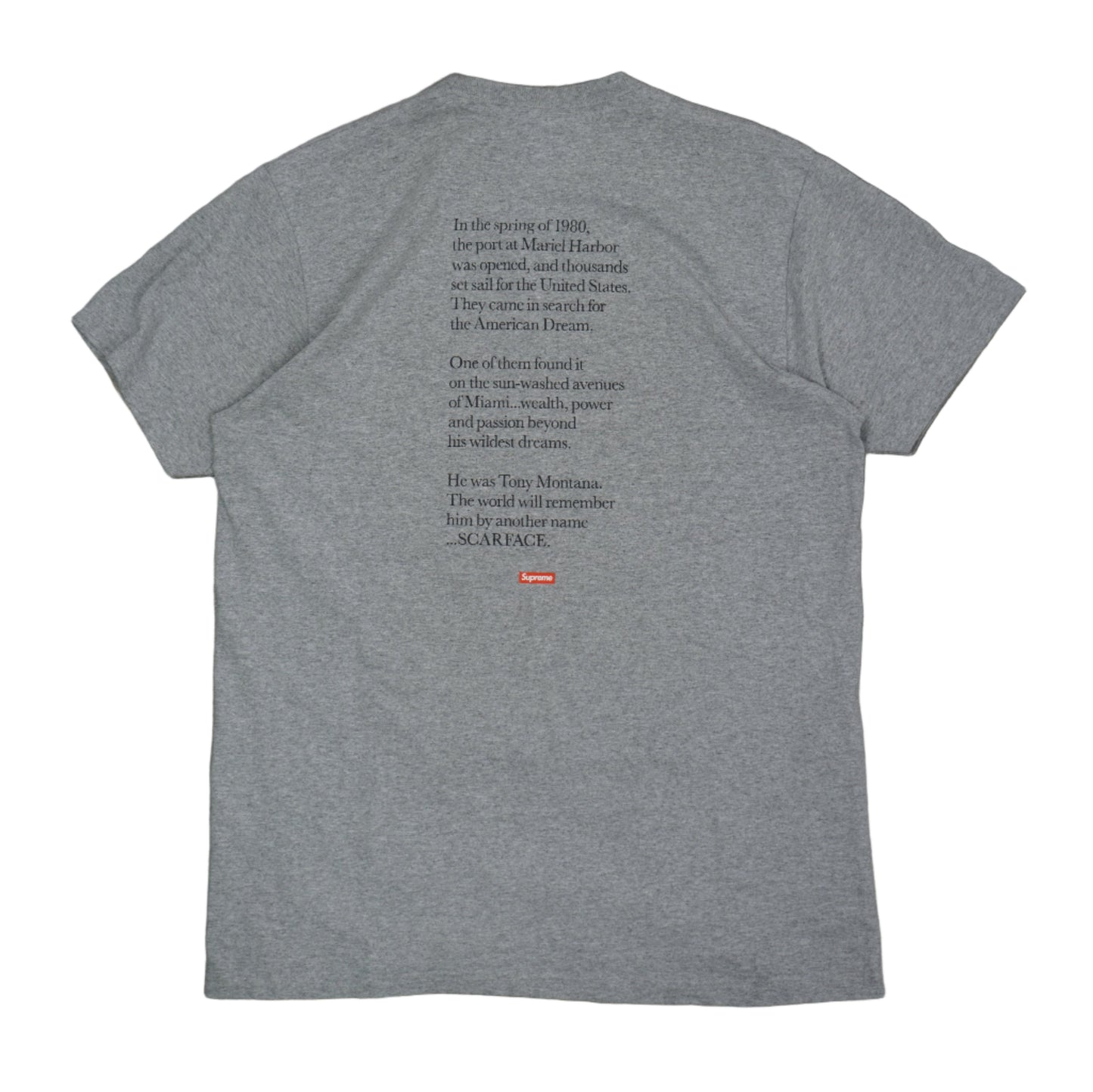 Supreme Scarface FW17 Split Grey T-Shirt
