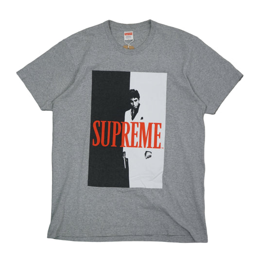 Supreme Scarface FW17 Split Grey T-Shirt