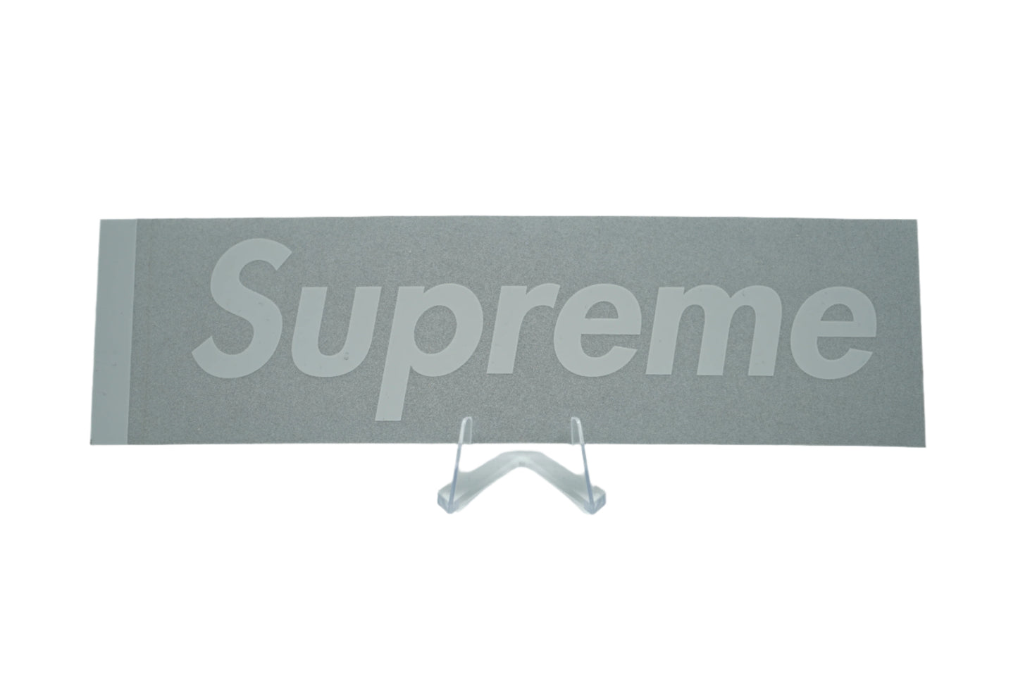 Supreme 3M Reflective Silver Box Logo FW14 Sticker