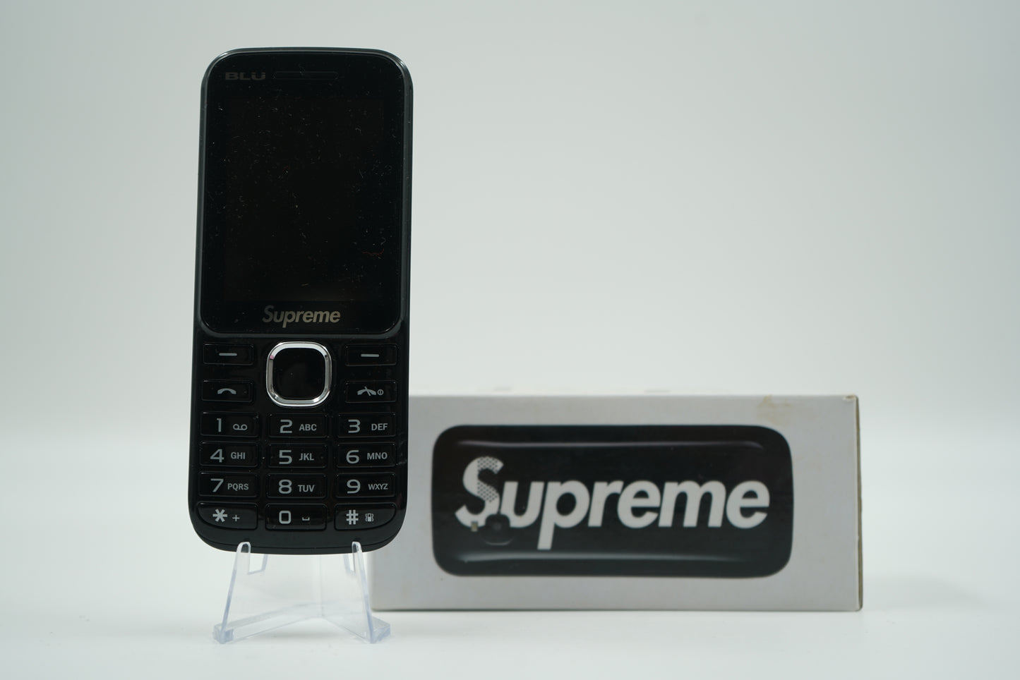 Supreme x BLU Black Burner Phone