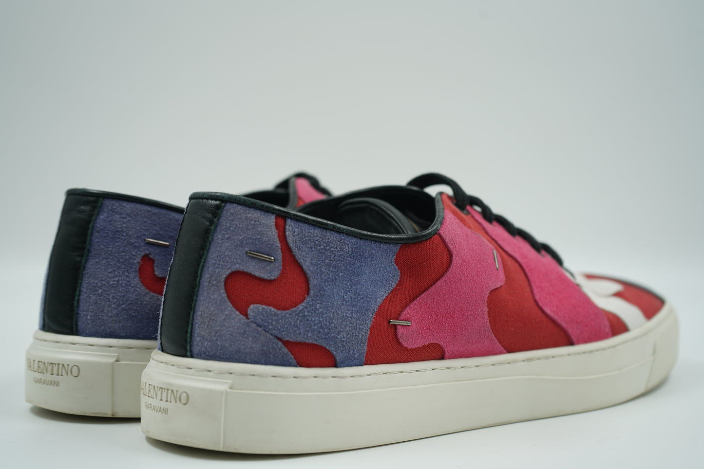 Valentino Garavani Cipit Suede Leather Colouful Camo