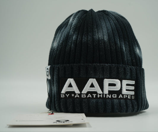 AAPE Ribbed Tie - Dye Grey Beanie - BAPE - SecondPlace