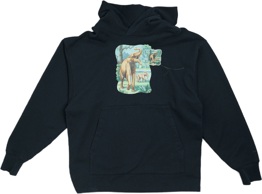 Acne Dinosaur Print Black Hoodie (Pre - owned) - Acne - SecondPlace