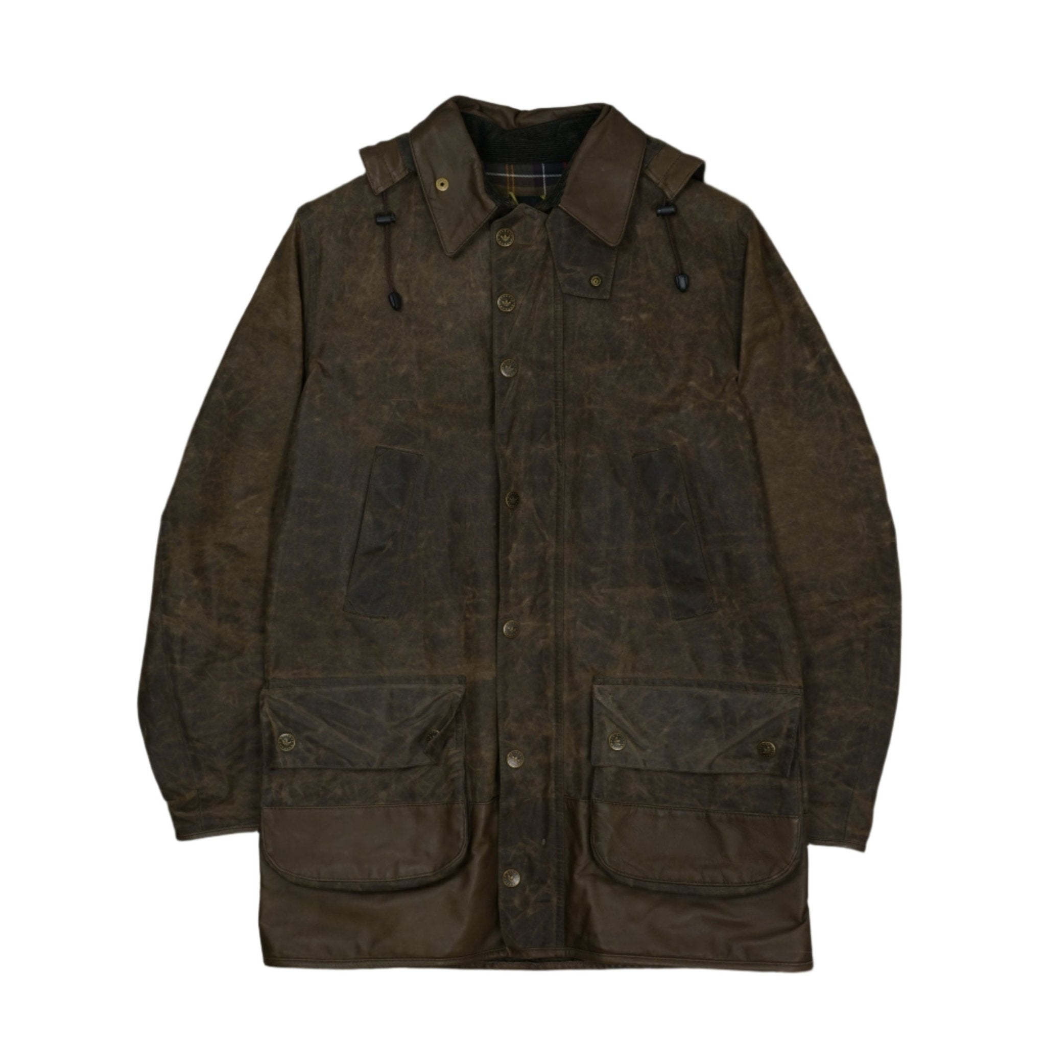 adidas x Barbour オイルドジャケット ブラウン Adidas x Barbour Brown Jacket – SecondPlace