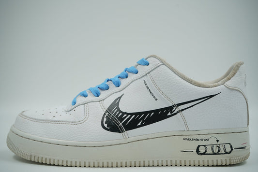 Air Force 1 Low Sketch White Black - Nike - SecondPlace