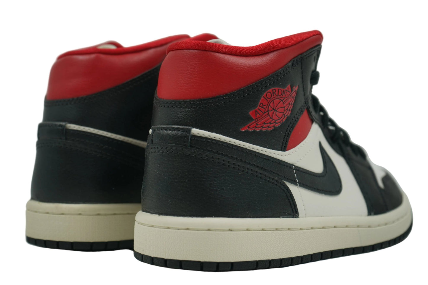 Air Jordan 1 Mid Black Sail Gym Red - Air Jordan - SecondPlace