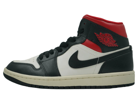 Air Jordan 1 Mid Black Sail Gym Red - Air Jordan - SecondPlace