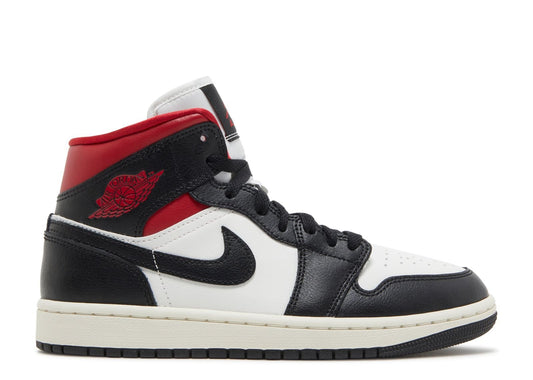 Air Jordan 1 Mid Black Sail Gym Red - Air Jordan - SecondPlace