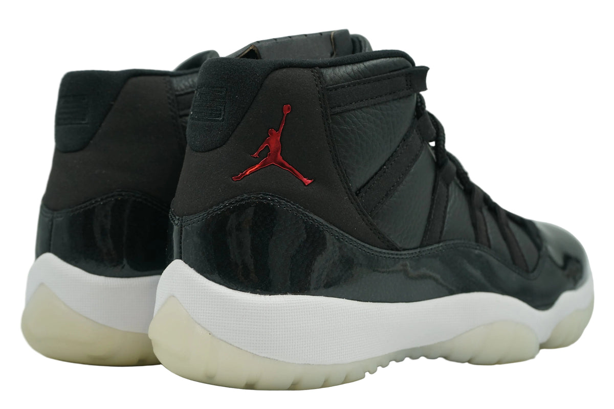 Brand new Air Jordan 11 Retro 72-10 378037-002, back view of heel