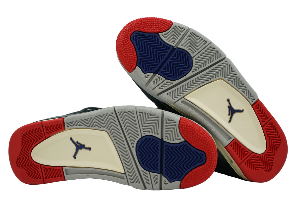 Outsoles of brand new Air Jordan 4 Retro Rare Air (GS) IB4171-003