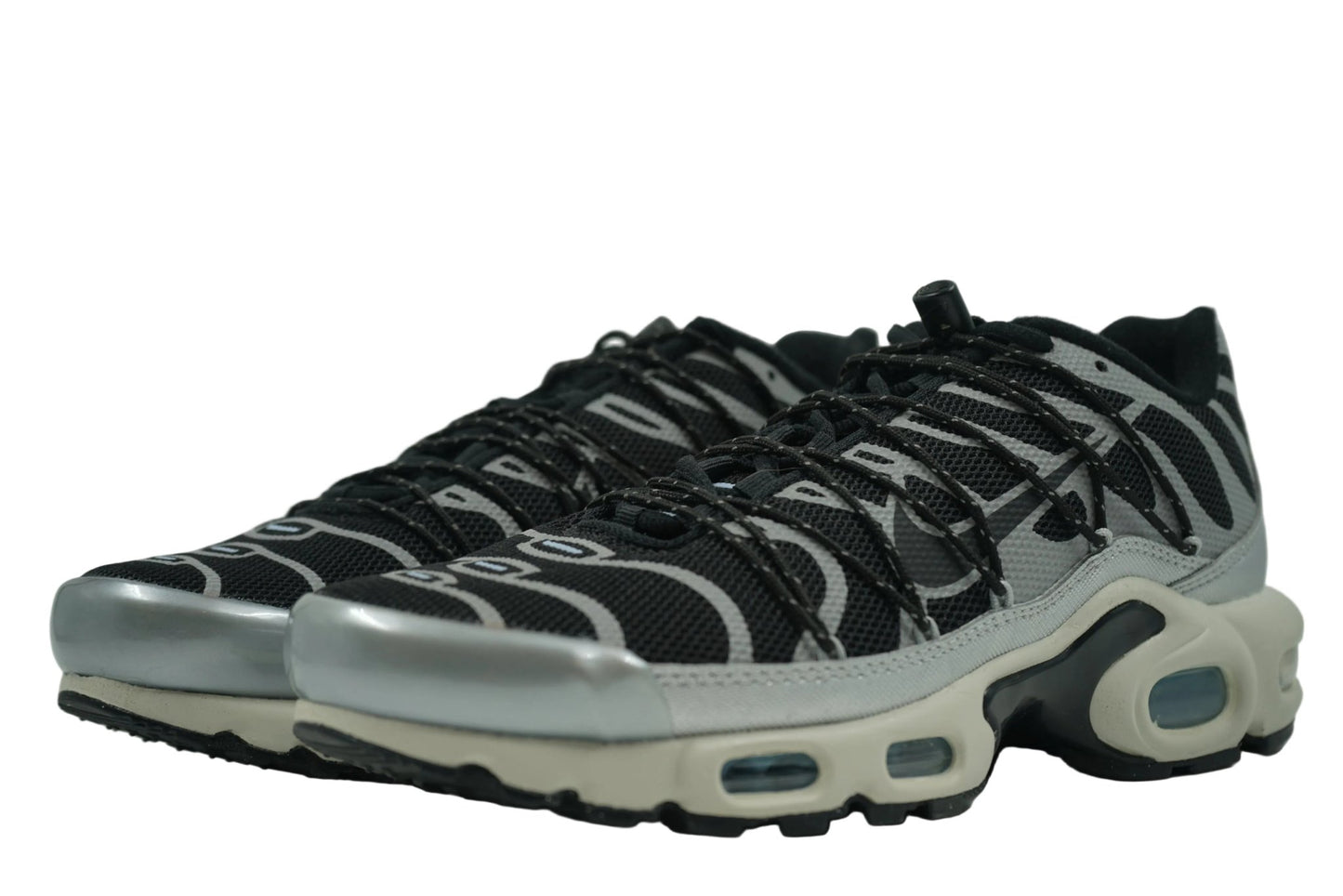 Air Max Plus Lace Toggle Black Metallic Silver - Nike - SecondPlace