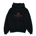 Balenciaga BB Red Logo Black Hoodie