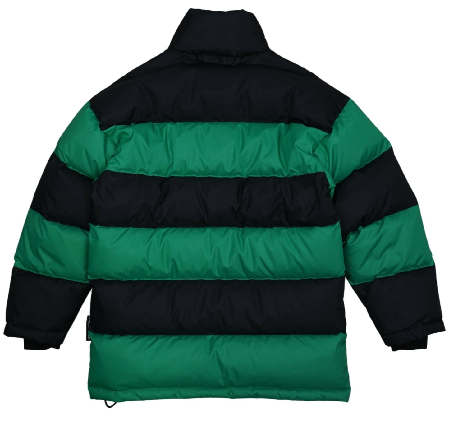 Balenciaga Green/Black Striped Winter Puffer Jacket - Balenciaga - SecondPlace