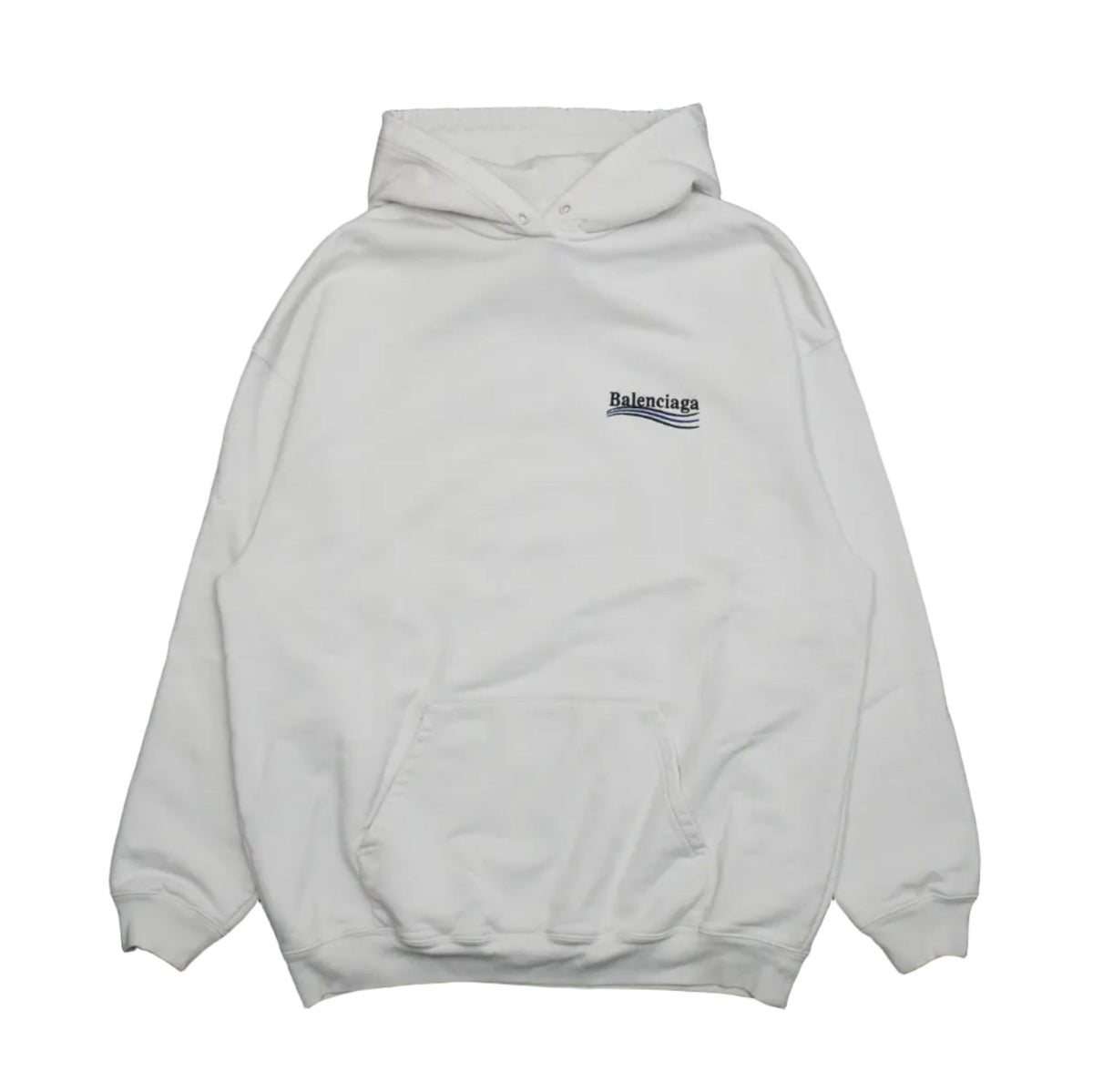 Balenciaga Political Campaign White Hoodie - Balenciaga - SecondPlace